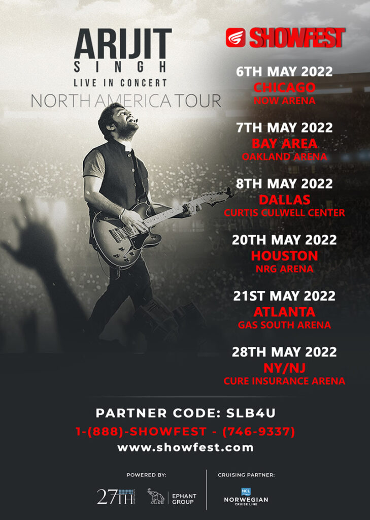 Arijit Singh Usa Tour 2024